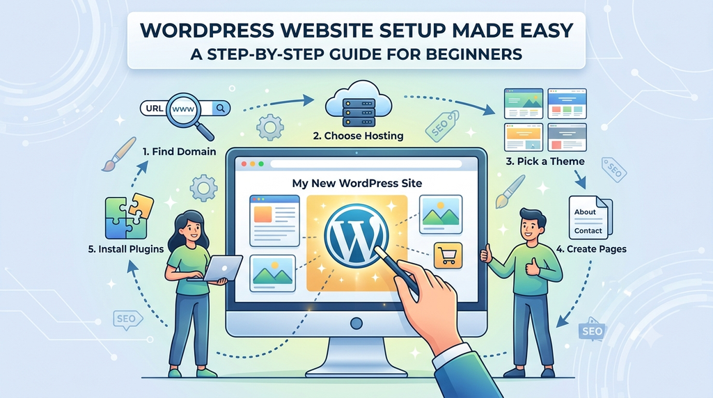 WordPress Website Setup Made Easy: A Step-by-Step Guide for Beginners Gemini Generated Image Yxp288yxp288yxp2 1024x572